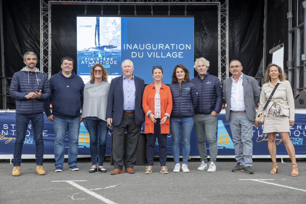 Inauguration du village de la Finistère Atlantique Challenge ACTION ENFANCE