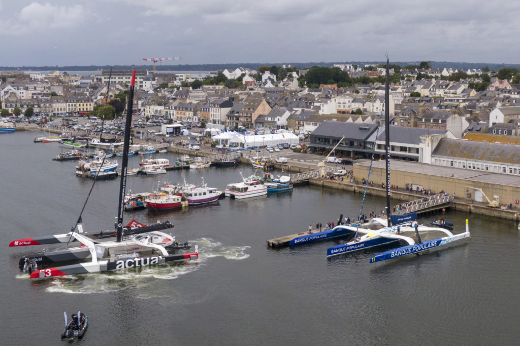 Les bateaux arrivent à Concarneau